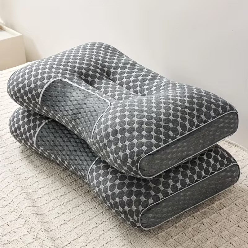 Pillow Set with Honeycomb Pattern