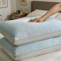 Textured Pillow Set with Honeycomb Surface
