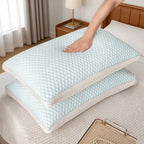 Textured Pillow Set with Honeycomb Surface