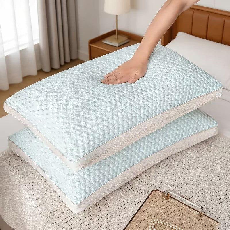 Textured Pillow Set with Honeycomb Surface