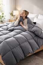 Box-Stitched Plush Comforter