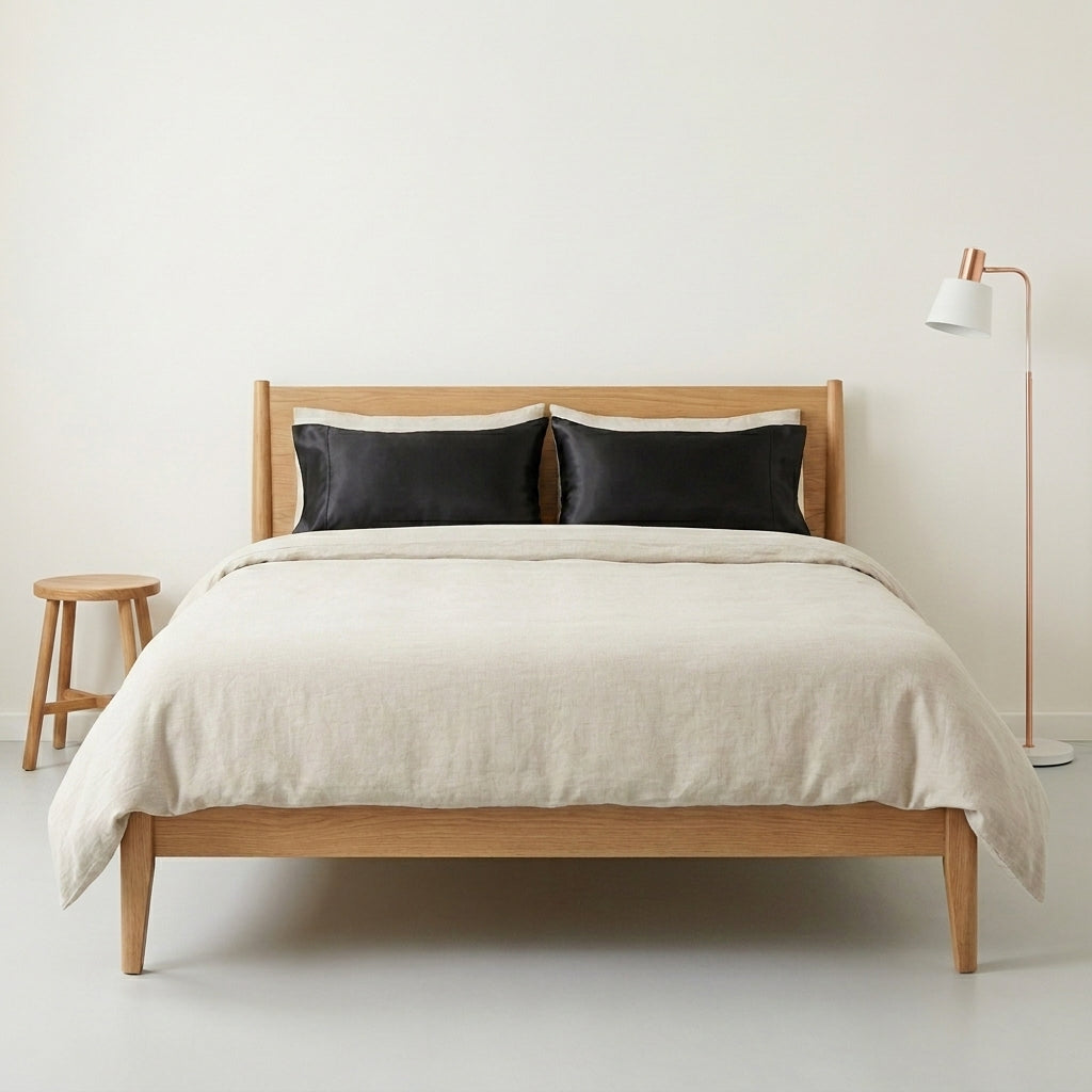 Mulberry Silk Pillowcase, Black