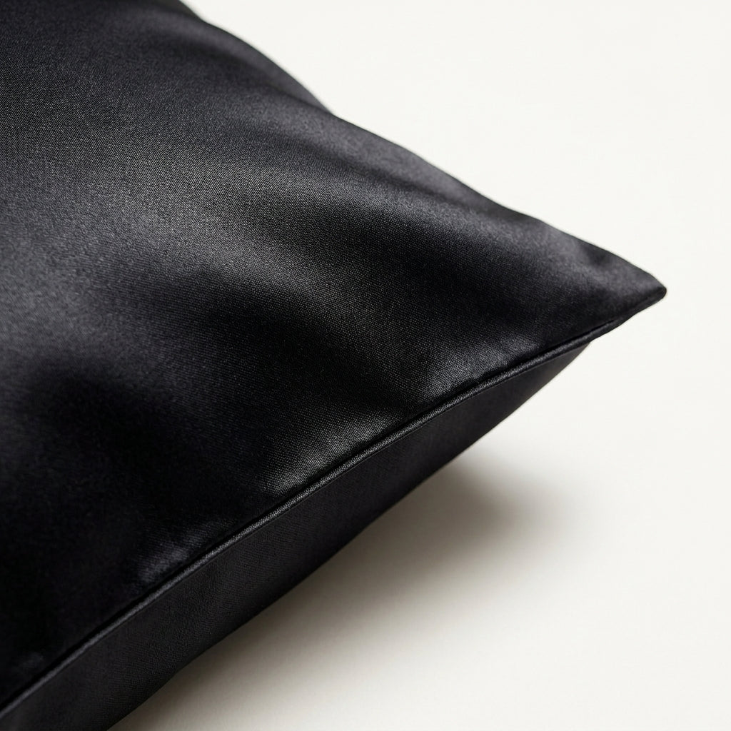 Mulberry Silk Pillowcase, Black