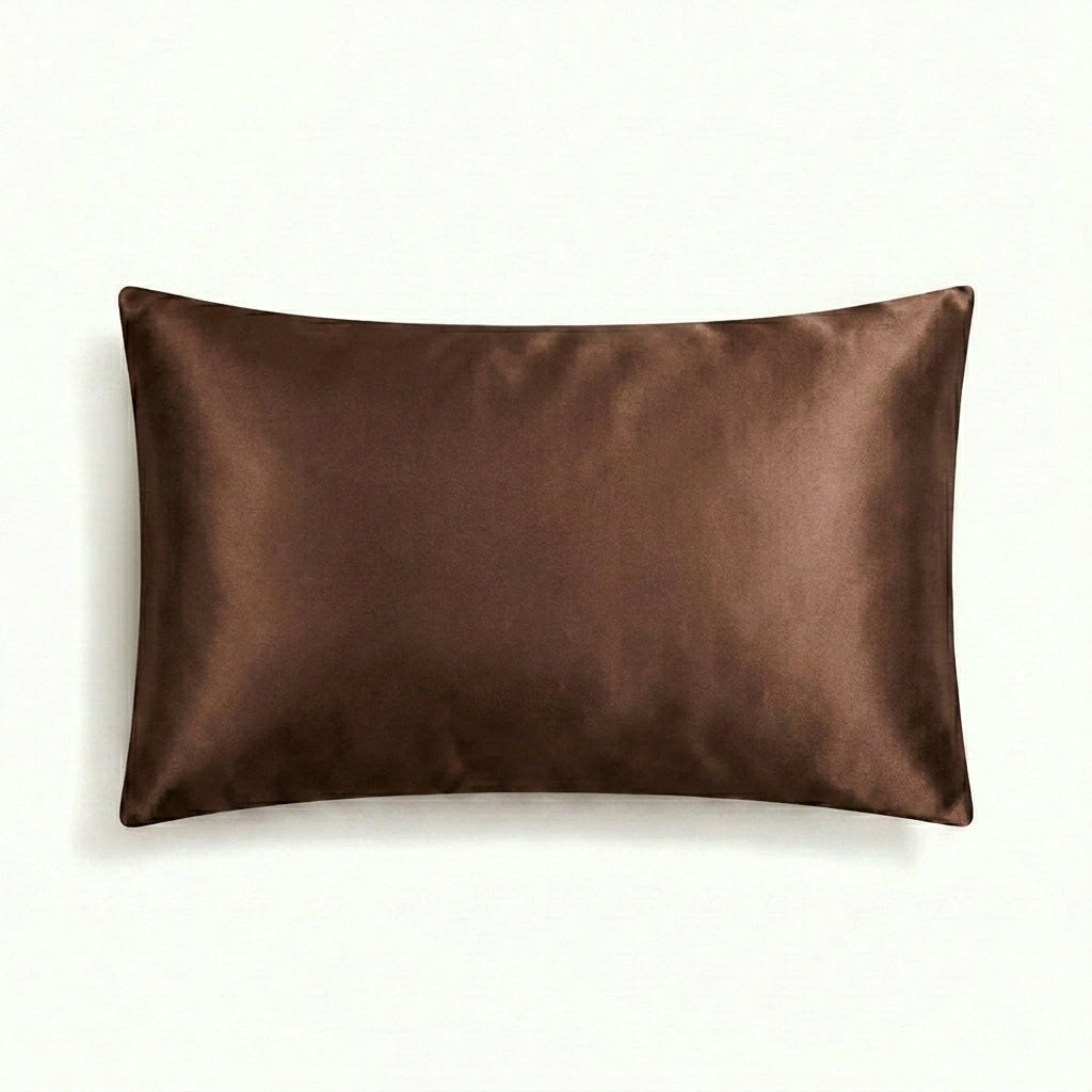 Mulberry Silk Pillowcase, Brown Chocolate