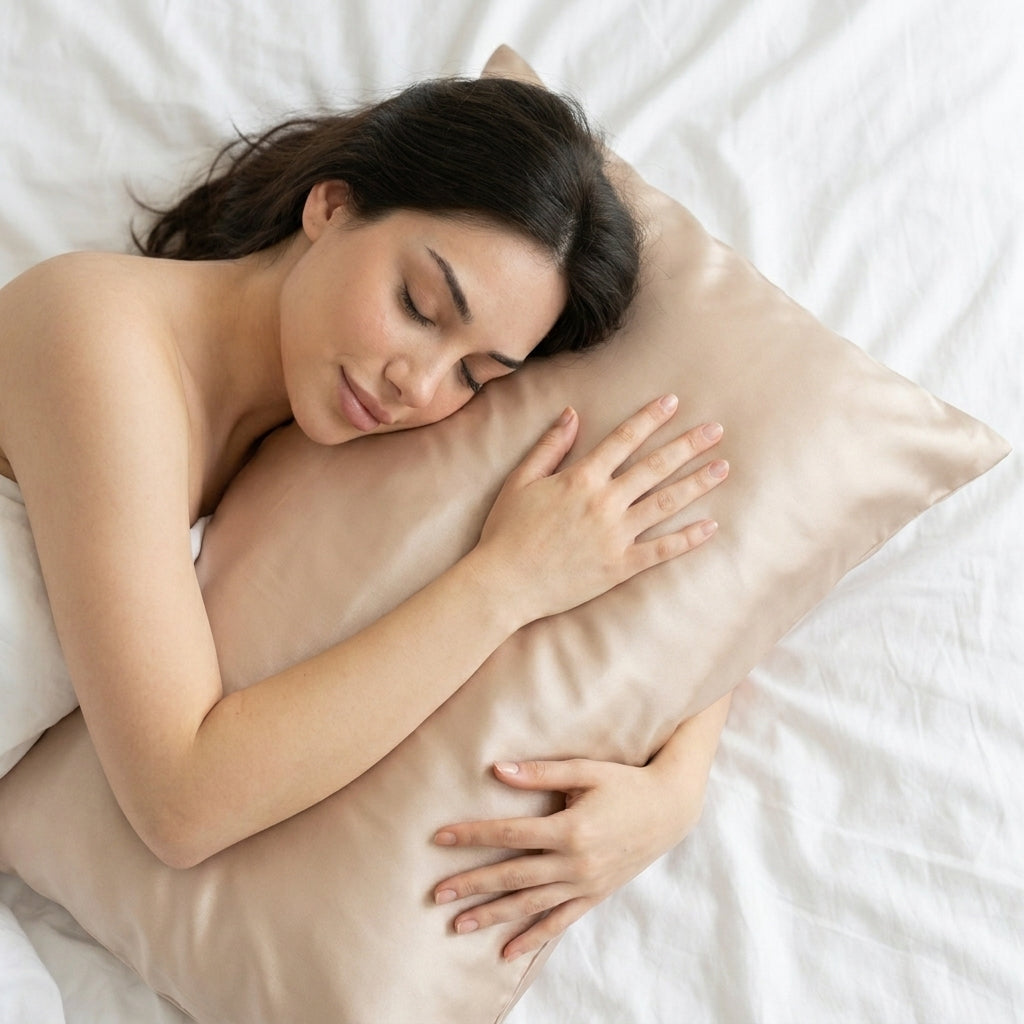Mulberry Silk Pillowcase, Champagne