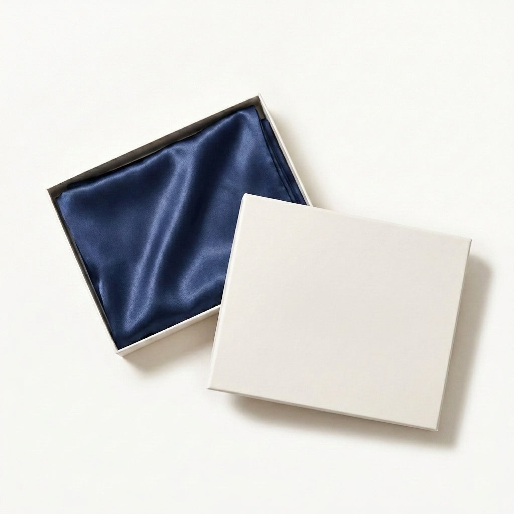 Mulberry Silk Pillowcase, Navy
