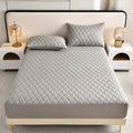 Quilted Bed Sheet with Diamond Pattern