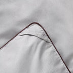 Quilted Comforter with Square-Stitched Pattern