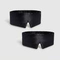 Silk Eye Mask and Pouch Set, Black