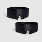 Silk Eye Mask and Pouch Set, Black