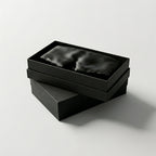 Silk Eye Mask and Pouch Set, Black