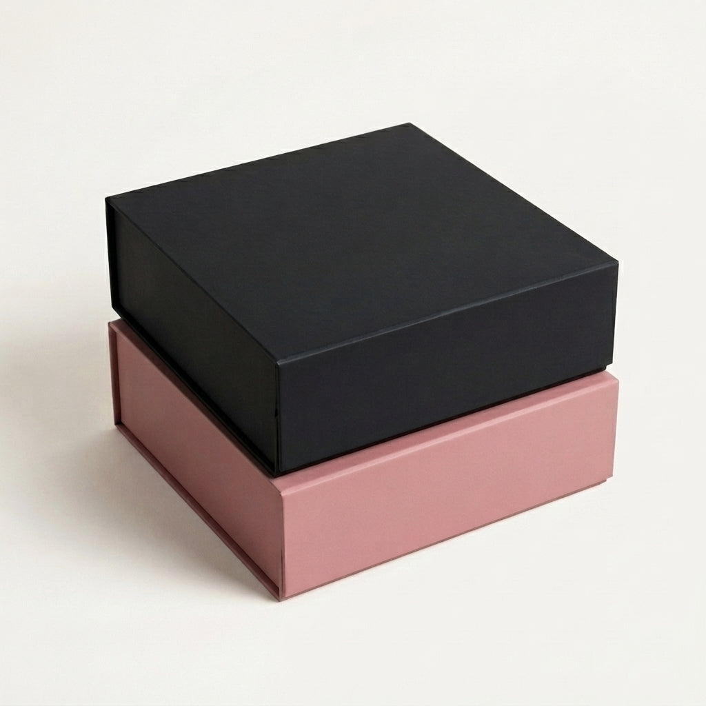 Silk Eye Mask and Pouch Set, Black & Pink