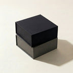 Silk Eye Mask and Pouch Set, Black & Silver