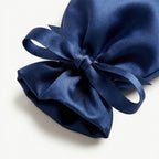 Silk Eye Mask and Pouch Set, Navy