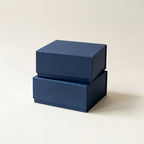 Silk Eye Mask and Pouch Set, Navy