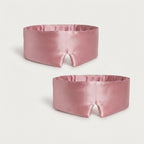 Silk Eye Mask and Pouch Set, Pink