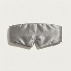 Silk Eye Mask and Pouch Set, Silver